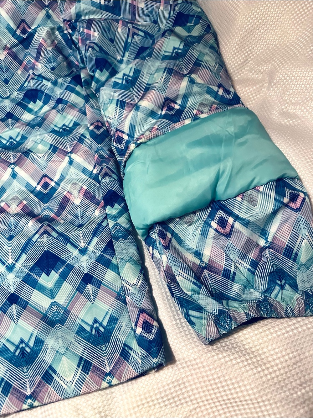 The Children's Place Blue Geometric Print Snow Pants - Picture 4 of 5